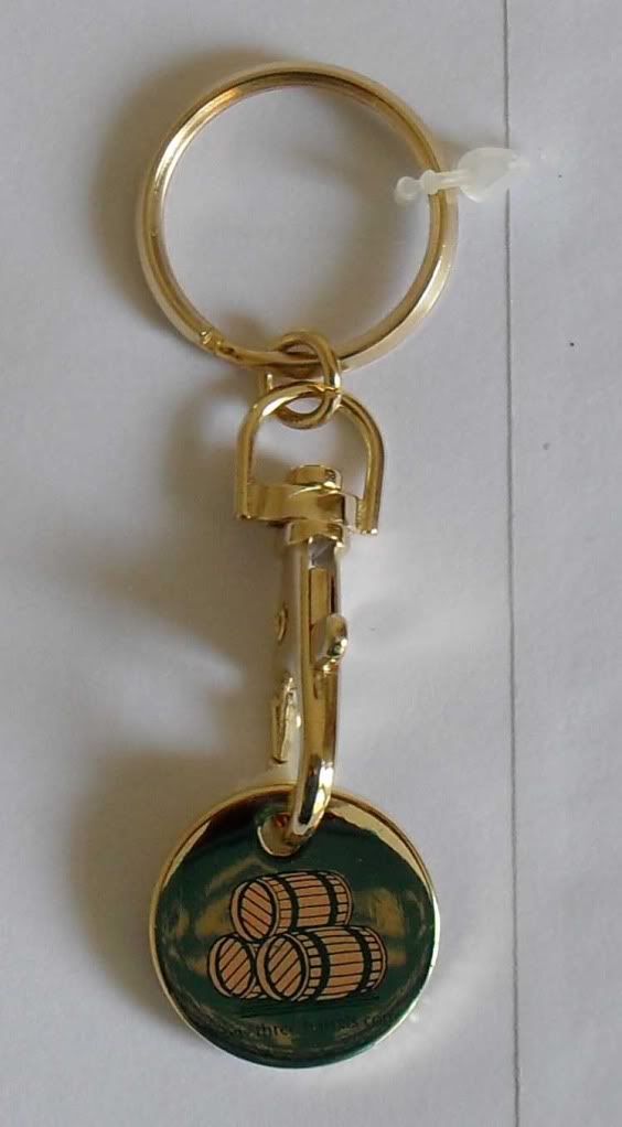 Official Three Barrels Brandy Key Ring Locker Coin 5 Ebay